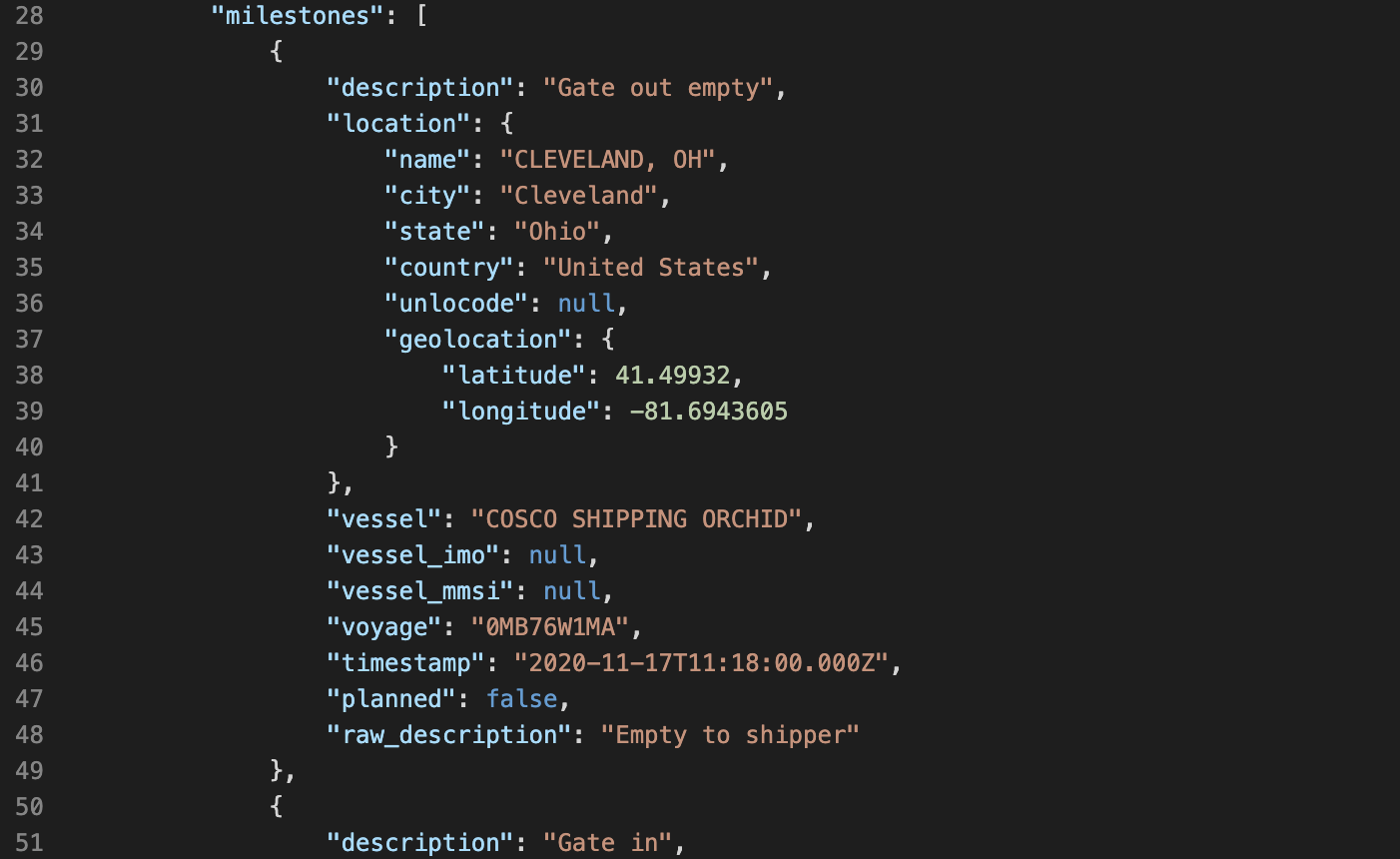 How do I read the JSON payload?